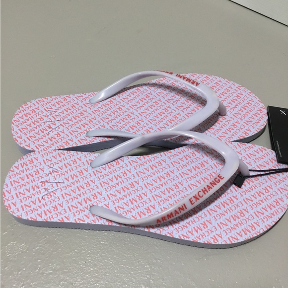 Armani Exchange Women’s Flip Flops Size 8 - Picture 4 of 5